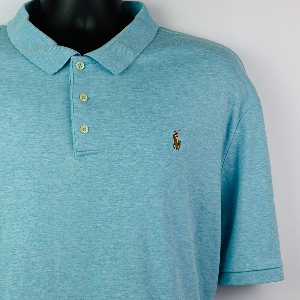 Polo Ralph Lauren Blue Polo Shirt XXL Classic Fit - Picture 2 of 10